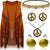 60s 70s Outfits for Women Hippie Costume Set Renaissance Costume