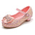 Girl's Glitter Princess Shoes With Rinestone Pearl Bowknot(Toddler/Little Kid)
