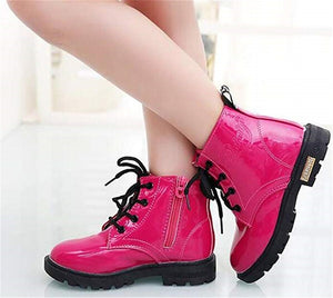 Kid Waterproof Martin Boots Girls Ankle Shoes
