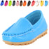 Boys Girls Leather Loafer Shoes Slip on Moccasin Flat Outdoor Soft Shoes