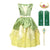 Fairy Tale Kids Girl Princess Tiana Dress Birthday Fantasy Gown Party Fairy Outfits