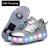USB Charging Sneakers Led Light Roller Skate Shoes for Children Kids Led Shoes Boys Girls Shoes Light Up Unisex