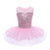 Kids Girls Gymnastic Leotard Ballet Dancer Dress Children Princess Shiny Sparkly Ballerina Praise Dance Tulle Skirt