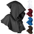 Halloween Grim Cowl Cloak Medieval Wicca Pagan Hood Hat Cosplay Costumes Hooded Poncho for Men Women