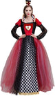 Women's Red Queen Dress Wonderland Halloween Costume for Women