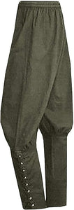 Mens Medieval Ankle Pants Viking Pirate Trousers Renaissance Costume Pants