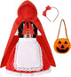 Girls Little Red Riding Hood Fariy Story Cosplay Fancy Dress Halloween Carnival Party Costume Anime Cosplay Costumes Girls