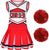 Girls Cheerleader Costume Cheerleading Outfit for Halloween Party