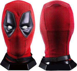 Superhero Wade Wilson Costume Halloween Red Helmet Mask Knitted