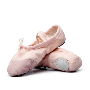 Kid Girl's Classic Canvas Practice Ballet Dancing Yoga Shoes