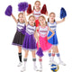 Girls Cheerleaders Costume Cosplay Cheer Uniform Dress Up Halloween Costume for Kids