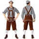 German Oktoberfest Costumes for Men Traditional Bavarian Beer Male Shirt Rompers Shorts Set Cosplay Halloween Festival Party Outfit