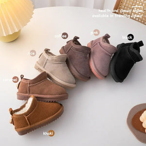 Kids Snow Boots Winter Baby Warm Outdoor Shoes With Plush Boys Girls Ankle Boots