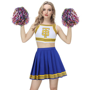 Women Cheerleader Uniform Cheerleading Outfits Halloween Party Costume for High School Girls