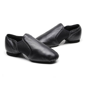 Women's Slip on Leather Jazz Shoes Dance Sneakers