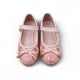 Glitter Ballerina Flat Shoes Slip on Mary Jane for Girls