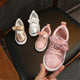 Kids Girls' PU Round-Toe Sparkle Bowknot Sequin Sneakers