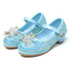 Girl's Cosplay Princess Shoes Low Heel With Crystal Flower(Toddler/Little Kid)