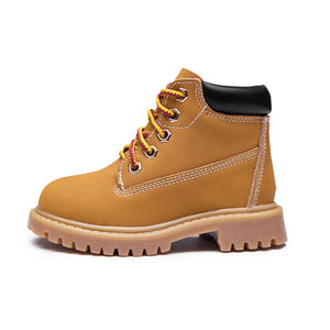 Kid Ankle Boots Lace up Waterproof Work Boot