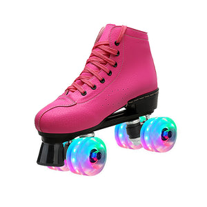 Outdoor Quad Skates Adult Youth Artistic Roller Skate Boots for Dance Training Competition
