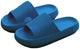 Pillow Slides Slippers for Women,Men Quick Drying Non-Slip Massage Bath Shower Outdoor Sandals with Soft Thick Sole