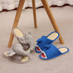 Kids Boys Girls Open Toe Animals Indoor House Slippers Memory Foam Slip On Home Shoes