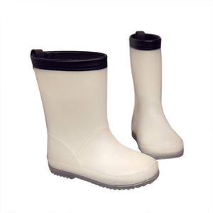 Kids Waterproof Rain Boots Lightweight White Rainboots for Toddler/Little Kid/Big Kid