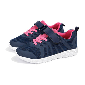 Little Kids Girls Non-Slip Strap Athletic Breathable Mesh Sneakers Running Tennis Shoes