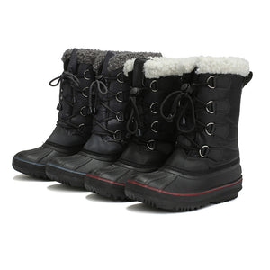 Kids Waterproof Snow Boots Outdoor Frosty Winter Fleece Shoes