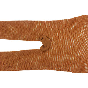 Women Brown Dance Fishnet Stockings Tights