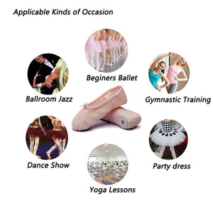 Child Ballet Dancing Slippers Yoga Performance Flats Indoor Shoes
