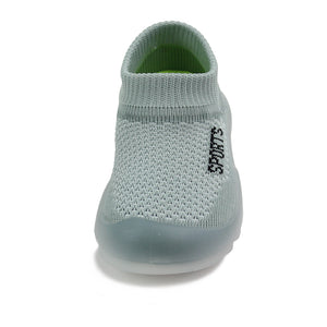 Kids Boys Girls Mesh Breathable Anti-Slip Sneakers Infant First Walking Sock Shoes