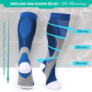 Compression Socks Nylon Medical Nursing Stockings Outdoor Cycling Adult Sports Socks