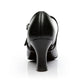 Women's 1.8" 2.7'' Heel Leather Black Latin Social Shoes