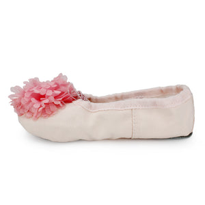 Little Girl's Soft Canvas Flower Ballet Shoes