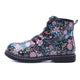 Classic Waterproof Shoes for Girl Toddler Zip Flower Walking Boots