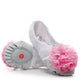 Kid Ballet Dancing Flat Athletic Practice Shoes with Flower