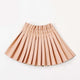 PU Leather Skirt For Girls Solid Pink Mini Skirt Student Summer Elastic Waist
