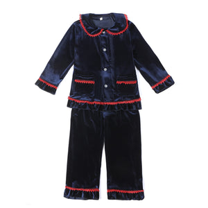 Chiximaxu Baby Sleepwear Toddler Kids Boys Girls Christmas Pajamas Clothes Set Velvet Children Pajamas