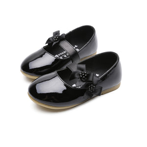 Kids Girls Mary Jane PU Leather Flats Wedding Party Dress Shoes