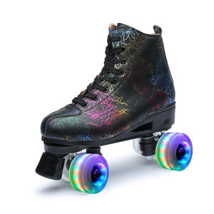 Roller Skates for Women Youth High Top Quad Rink Skate Shoes