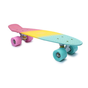 Skateboard for Youth 22 inch Mini Cruiser Skateboard for Beginner Kids