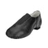 Women's Black Slip on Leather Jazz Shoes