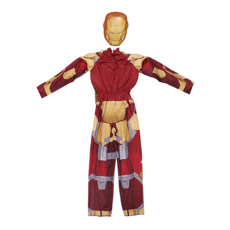 Kids Iron Man Child Halloween Costume Boys Marvel Movie Superhero