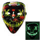 Halloween LED Mask Purge Masks Election Mascara Costume DJ Party Light Up Masks Glow In Dark 10 Colors To Choose