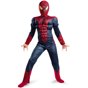 Child Boy Amazing Spider-boy Movie Character Classic Muscle Marvel Fantasy Superhero Halloween Carnival Party Costume