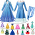 Baby Girl Princess Clothes Kid Jasmine Rapunzel Aurora Belle Ariel Cosplay Costume Child Elsa Anna Elena Sofia Party Dress