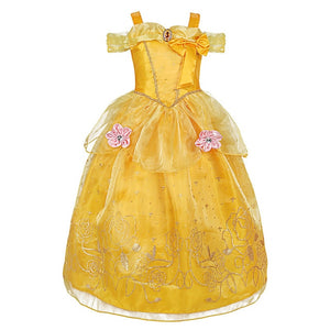 Baby Girl Princess Clothes Kid Jasmine Rapunzel Aurora Belle Ariel Cosplay Costume Child Elsa Anna Elena Sofia Party Dress