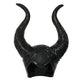 Maleficent Horns Cosplay Mask Headgear Black Queen Helmet Cap Headpiece Halloween Masquerade Party Props