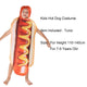 Adult Kids Funny 3D Print Food Sausage Hot Dog Costumes Halloween Men Women Family One-Piece Pizza Costume Carnival Food Costume